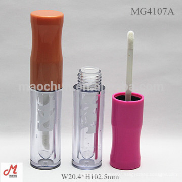 MG4107A Unique design lipstick shape inside the bottle make your logo lipgloss tube